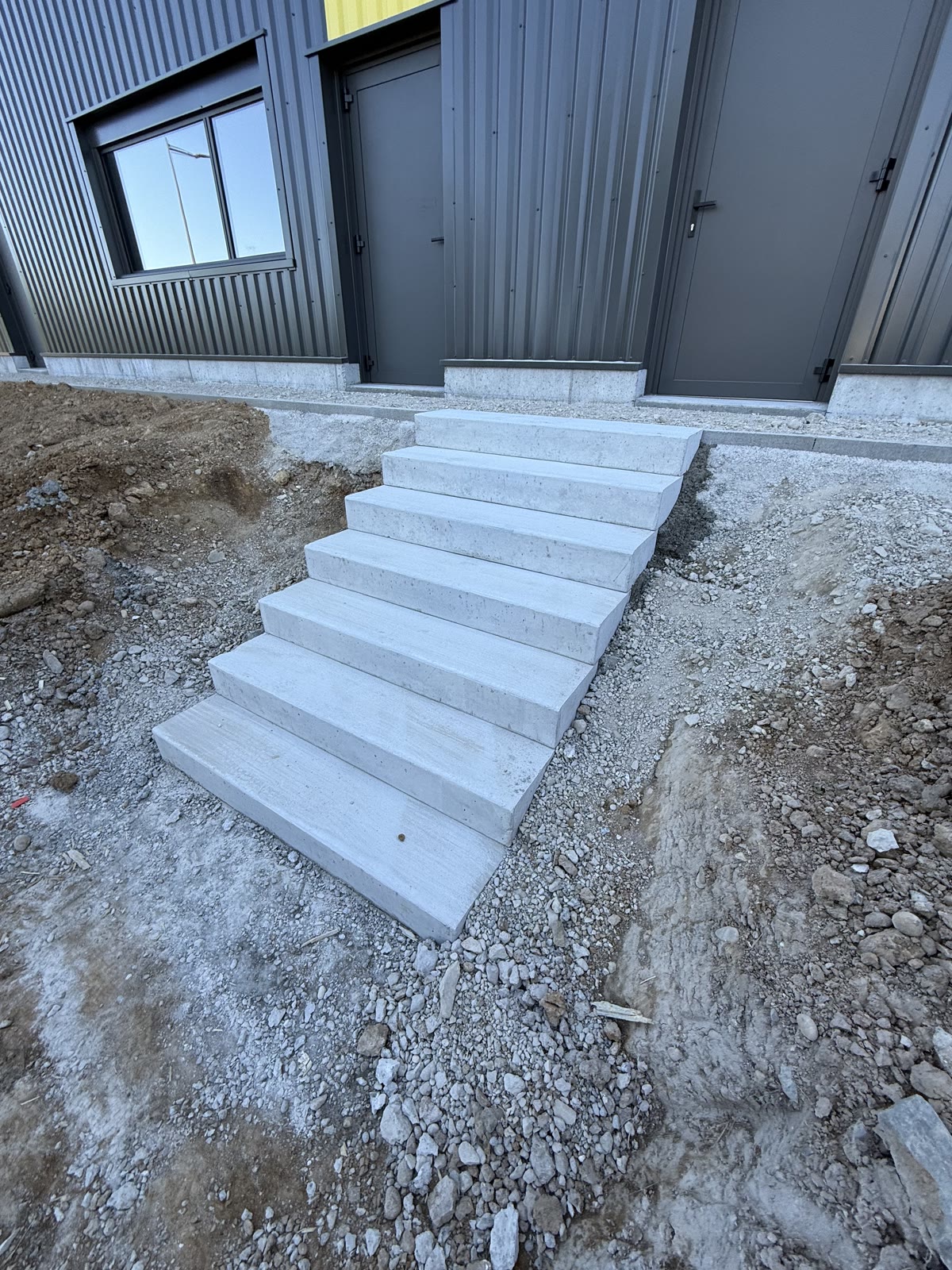 Emmarchement extérieur en béton